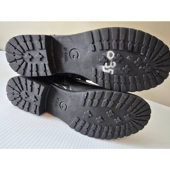 G by Guess Byson Combat Boots Sz 7 1/2 Black - Picture 6 of 10